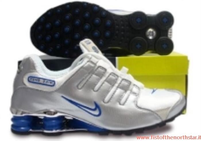 Nike Shox Argento Blu
