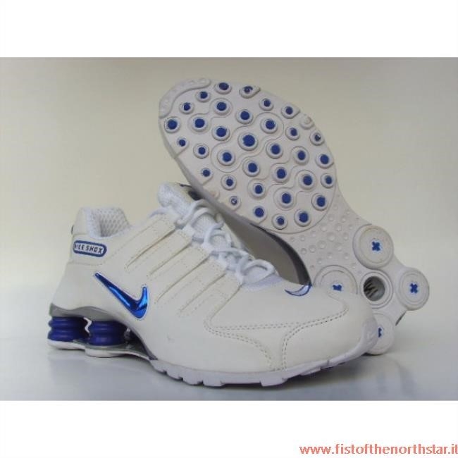 Nike Shox Nz Bianche Blu
