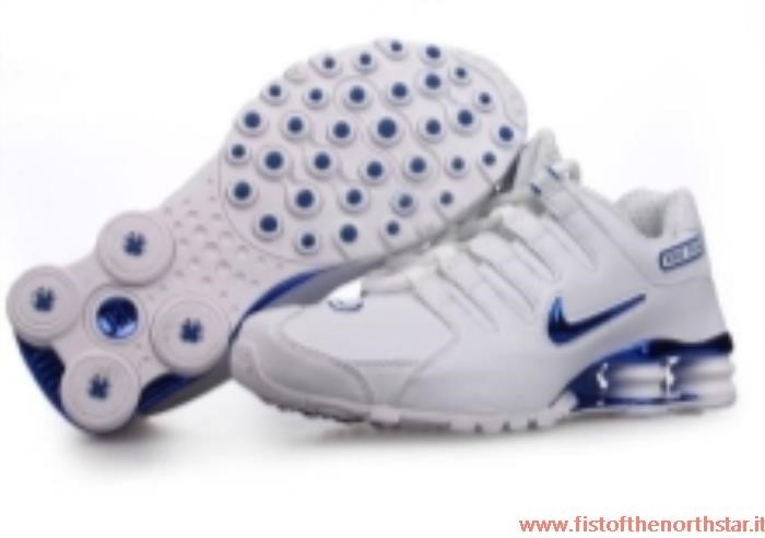 Nike Shox Nz Bianche Blu