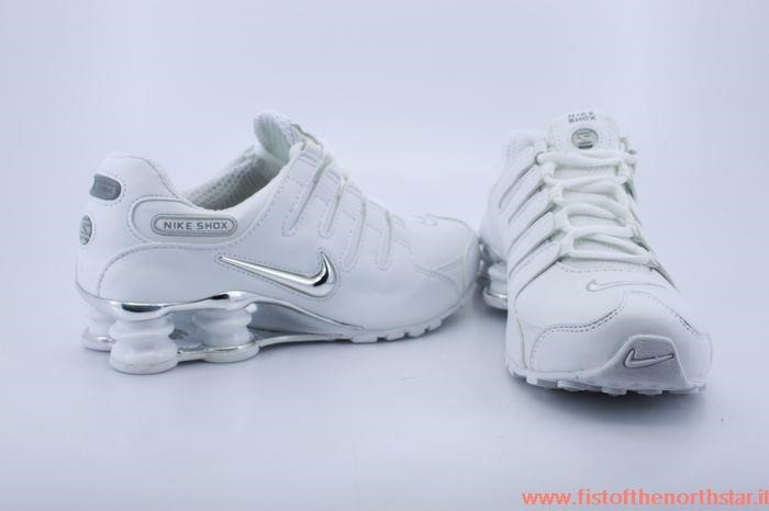 Nike Shox Bianco Argento