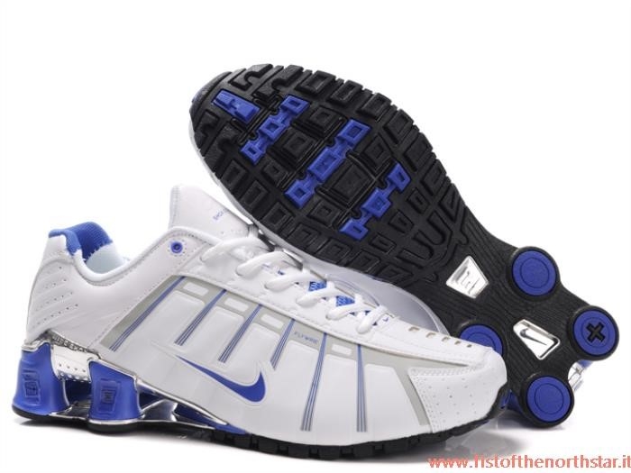 Nike Shox Nz Bianche E Blu