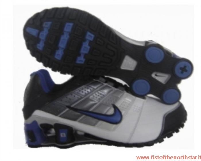 Nike Shox Nz Bianche E Blu